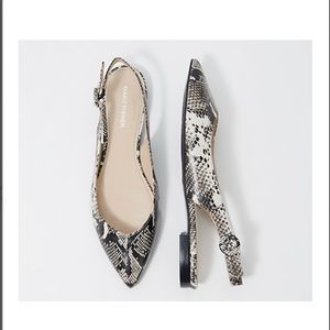 Mark fisher pointy sling back flats.
